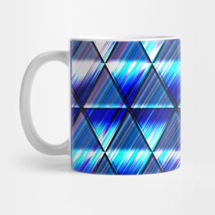 Blue triangles Mug